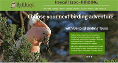 Desktop Screenshot of bellbirdtours.com