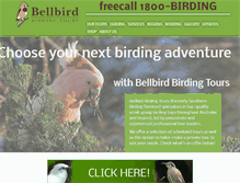 Tablet Screenshot of bellbirdtours.com